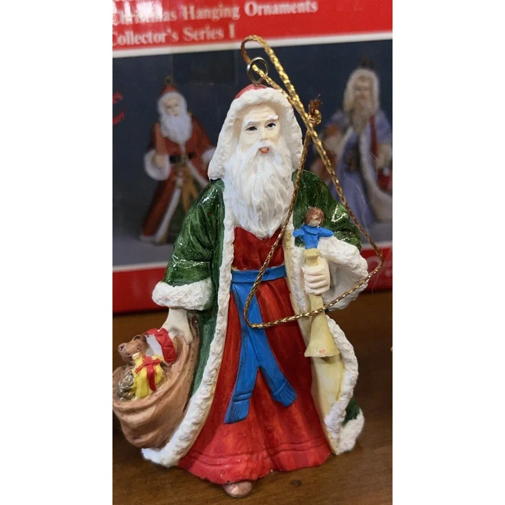 3 Arnart Original Santa Claus CHRISTMAS ORNAMENTS Kitschy Taiwan‎ 1988